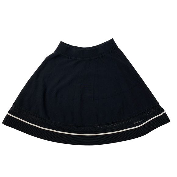 ALC Womens Elastic Waistband Knit Mini A Line Skirt Black medium - Picture 9 of 13